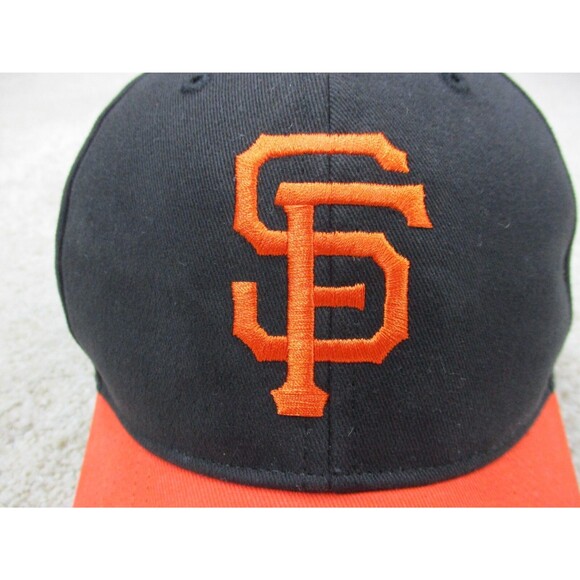San Francisco Giants Hat Cap Strap Back One Size Black Orange Baseball '47 Mens - Picture 2 of 10